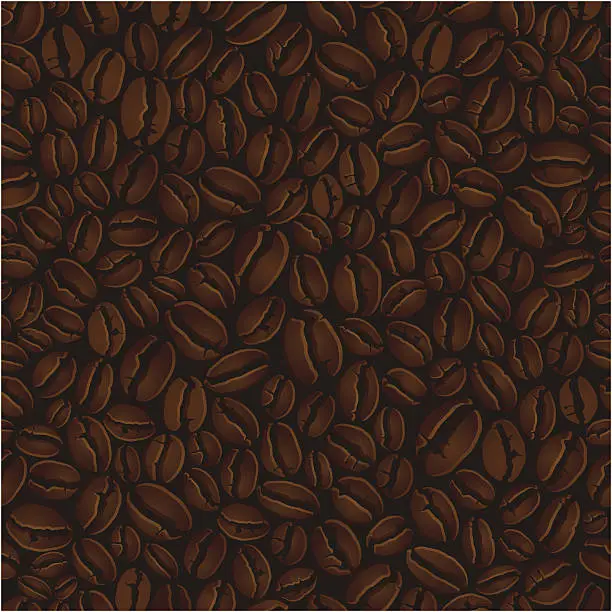 Vector illustration of Coffee beans illustration background