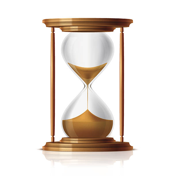ilustraciones, imágenes clip art, dibujos animados e iconos de stock de reloj de arena - reloj de arena