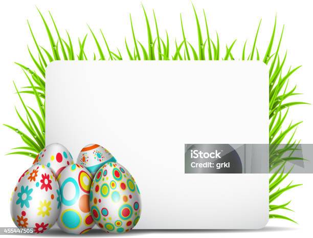 Decorazione Di Pasqua - Immagini vettoriali stock e altre immagini di Arte - Arte, Arti e mestieri, Blu