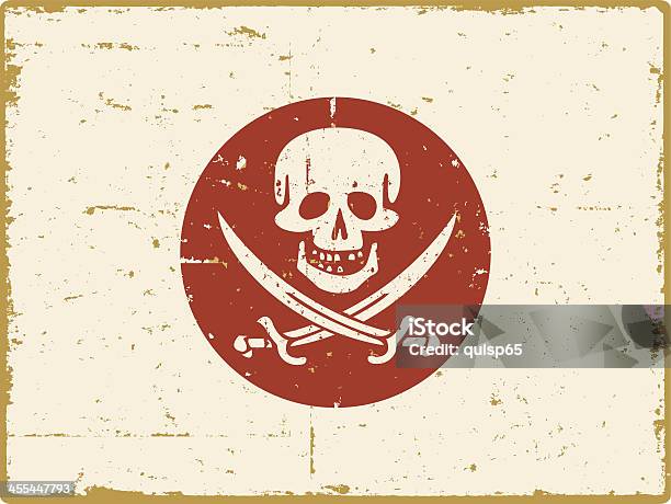 Japão Bandeira De Pirata - Arte vetorial de stock e mais imagens de Caveira - Símbolo de Advertência - Caveira - Símbolo de Advertência, Bandeira, Bandeira de Pirata