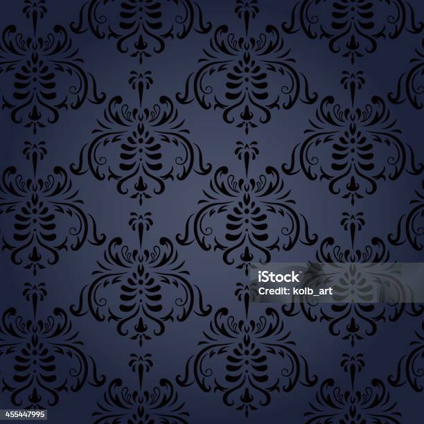 Seamless Damask Wallpaper Stock Illustration - Download Image Now - Antique, Backgrounds, Baroque Style