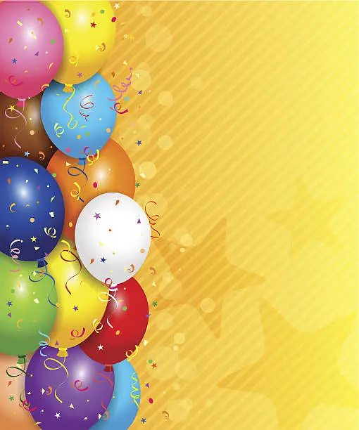 Vector illustration of Balloons background