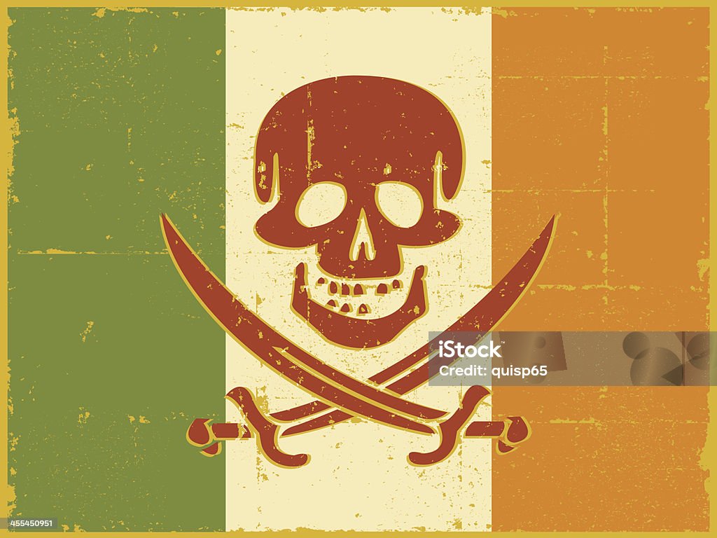 Irish Piratenflagge - Lizenzfrei Irische Kultur Vektorgrafik