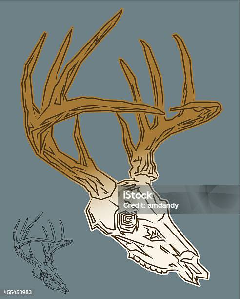 鹿のスカルラインドローイング - イラストレーションのベクターアート素材や画像を多数ご用意 - イラストレーション, ベクター画像, 動物の身体各部