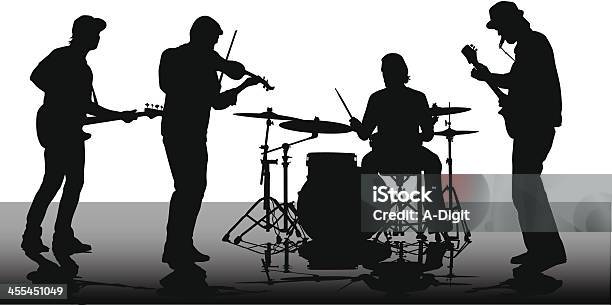 Melody - Immagini vettoriali stock e altre immagini di Gruppo musicale - Gruppo musicale, Sagoma - Controluce, Chitarra