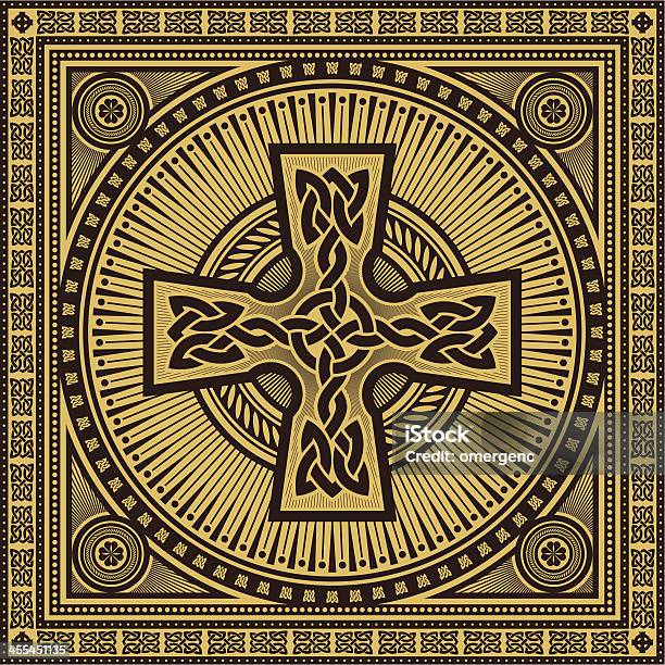 Krzyż Celtycki - Stockowe grafiki wektorowe i więcej obrazów Brązowy - Brązowy, Chrześcijaństwo, Duchowość