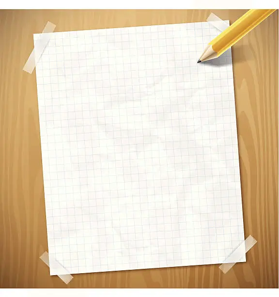 Vector illustration of Graph Paper Background