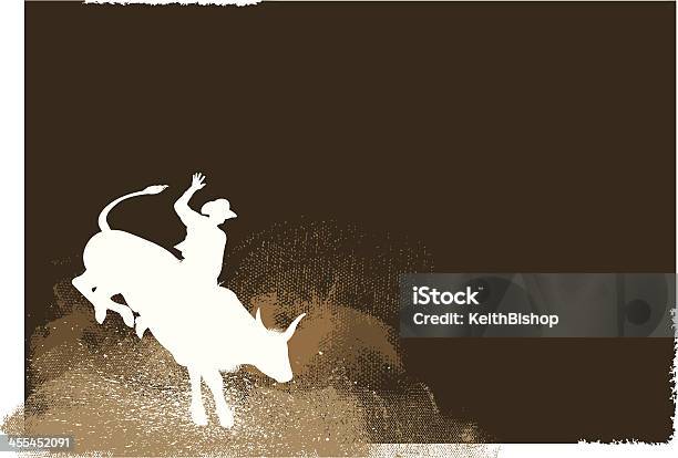 Bull Rider Rodeo Cowboy Background Stock Illustration - Download Image Now - Rodeo, Backgrounds, Bull Riding