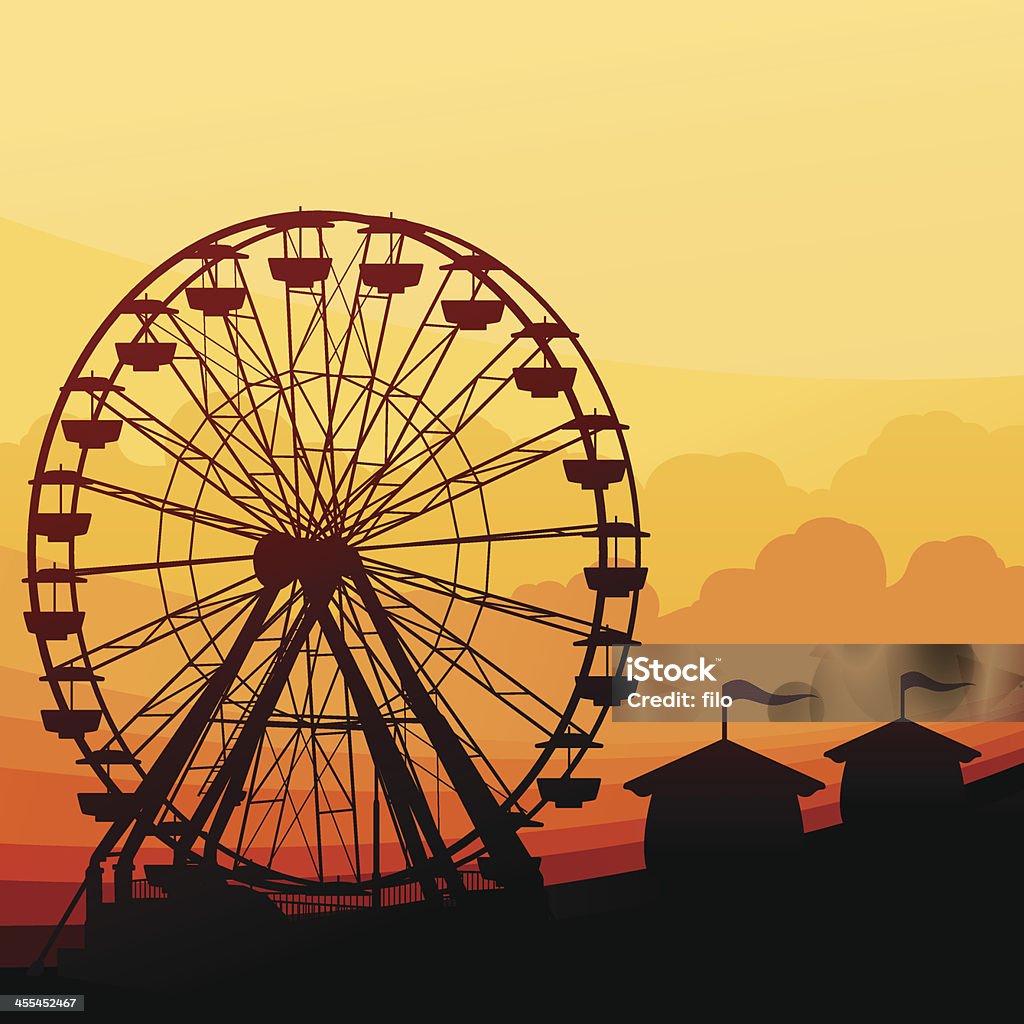 Ferris Wheel fondo - arte vectorial de Carnaval libre de derechos Ferris Wheel fondo - arte vectorial de Carnaval libre de derechos
