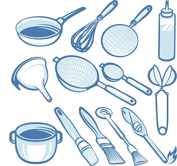 Vector illustration of Kitchen Tools