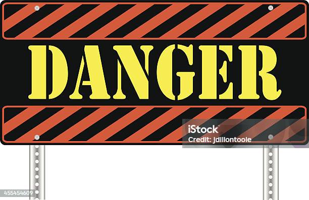 Gefahr Zeichen Stock Vektor Art und mehr Bilder von Baustellenschild - Baustellenschild, Achtung Gefahrenzone, Baugewerbe