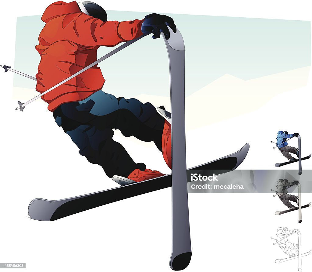 スキー - スキーのロイヤリティフリーベクトルアート