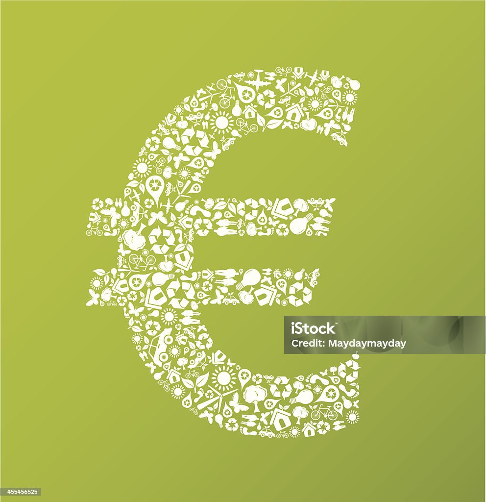 Eco verde euro - Royalty-free Atividade bancária arte vetorial