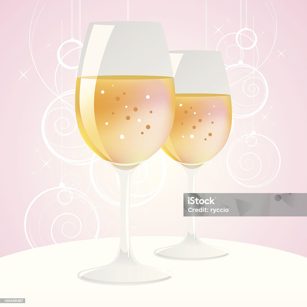 Шампанское - Векторная графика Белое вино роялти-фри