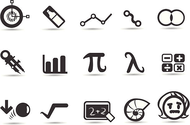 ilustrações de stock, clip art, desenhos animados e ícones de ícones de matemática - geometry mathematics drawing compass mathematical symbol