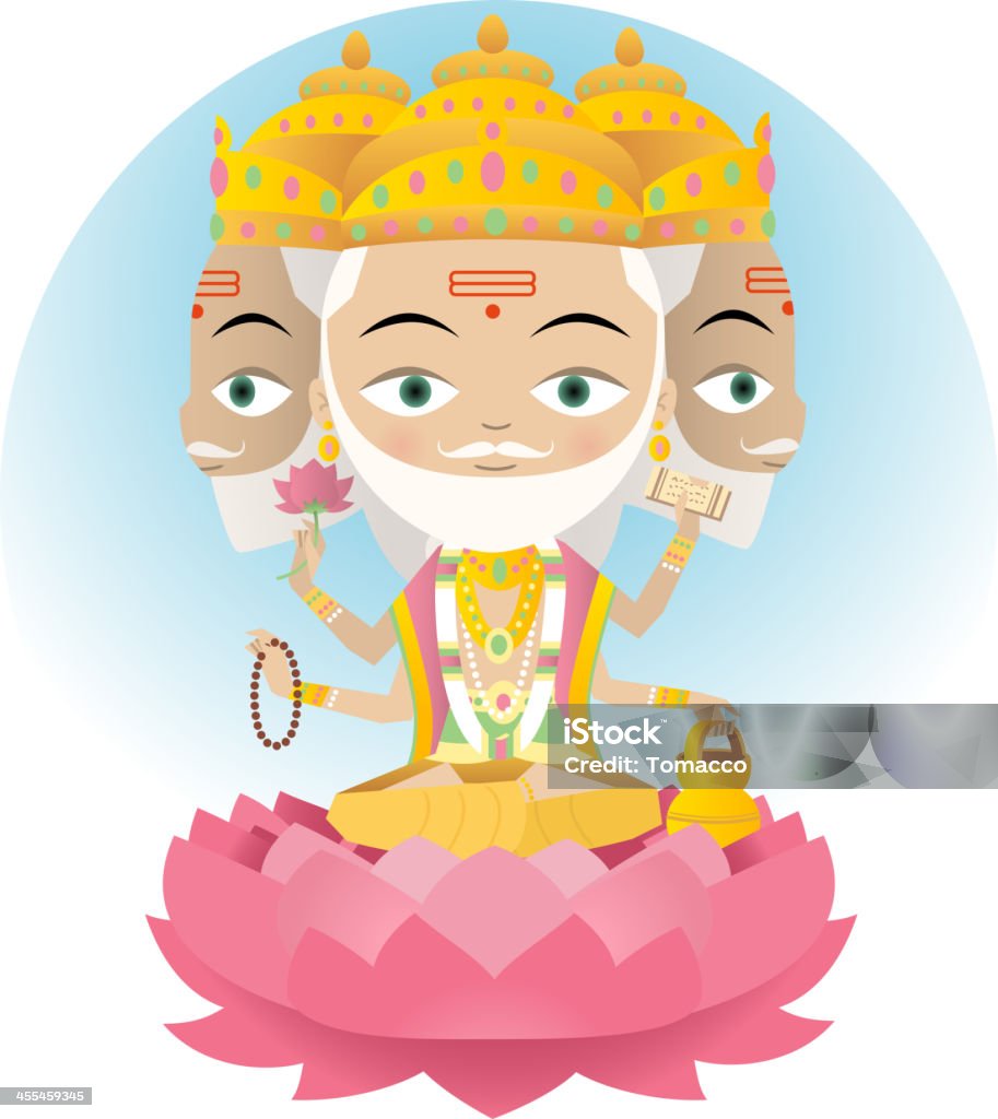 Brahma - Grafika wektorowa royalty-free (Joga)