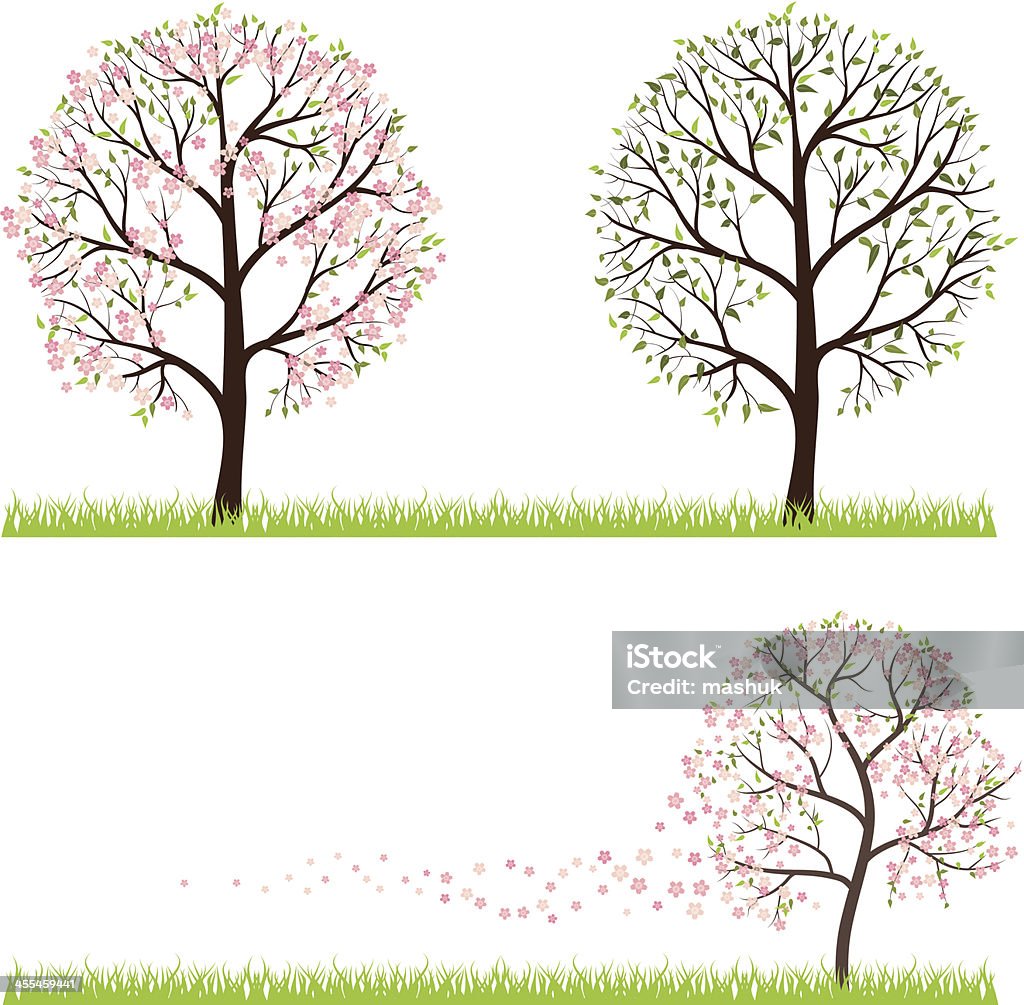 Весна дерево - Векторная графика Яблоня роялти-фри