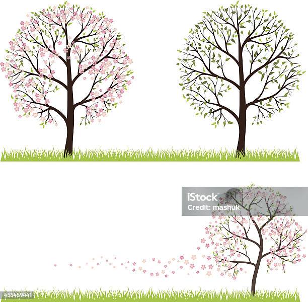 Spring Tree Stock Illustration - Download Image Now - Apple Tree, Illustration, Art