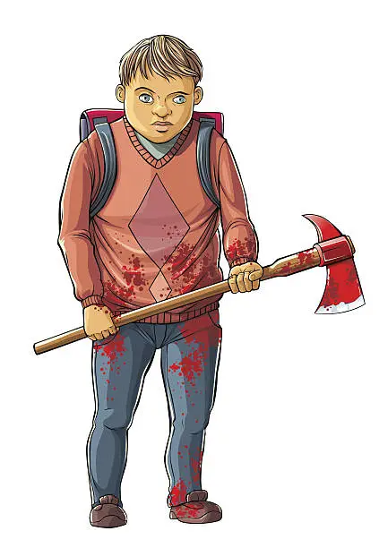 Vector illustration of Child Killer
