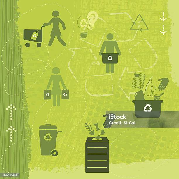 Ilustración de Reciclaje Serie Mundial De Estilo De Vida Verde y más Vectores Libres de Derechos de Reciclaje - Reciclaje, Plástico, Símbolo de reciclaje