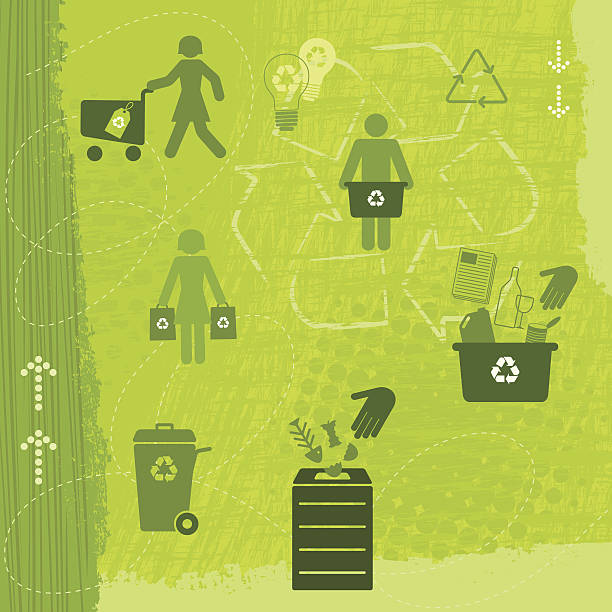 illustrations, cliparts, dessins animés et icônes de recyclage mode de vie (green world series - dirt backgrounds humus soil textured