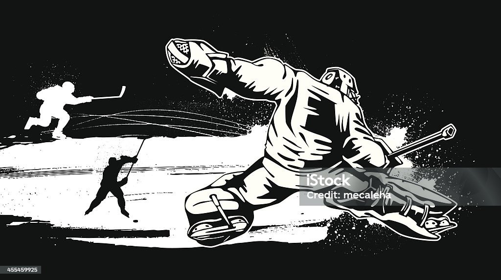 Hockey Goalie Hockey Player. - vector illustration Hockey stock vector