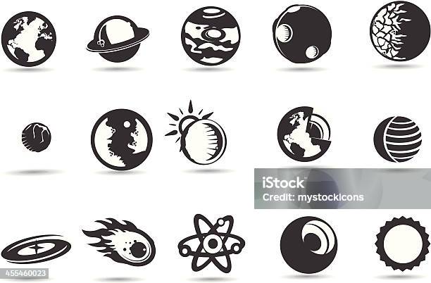 Icone Di Sistema Solare - Immagini vettoriali stock e altre immagini di Asteroide - Asteroide, Icona, Mercurio - Pianeta terrestre