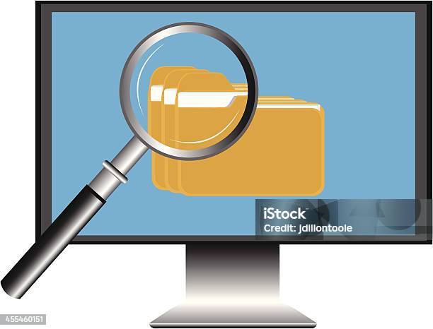 File Search Vector Computer File Search Vector Stock Illustration - Download Image Now ...