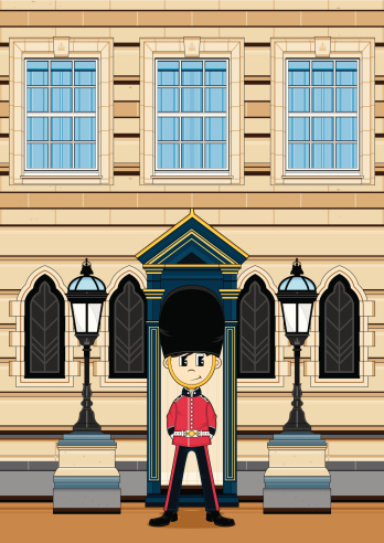 Queens Guard at Palace Gate