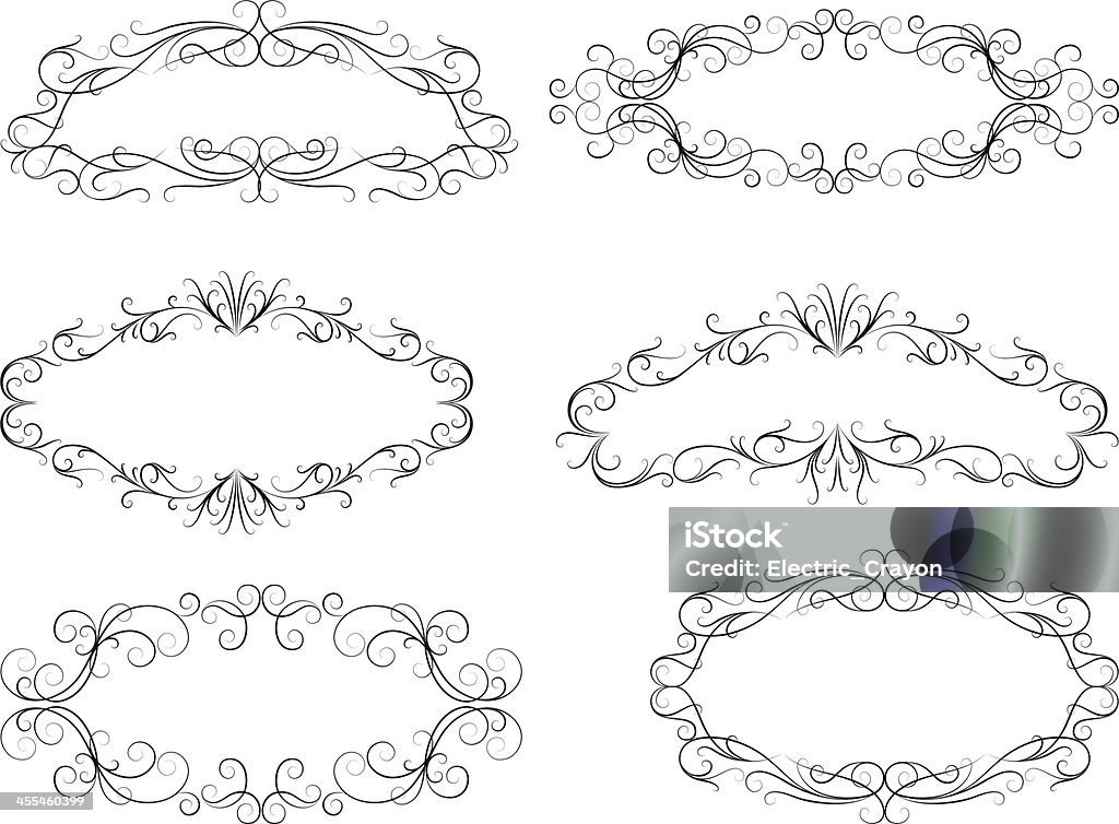 Calligraphic Scroll Bilder - Lizenzfrei Abstrakt Vektorgrafik