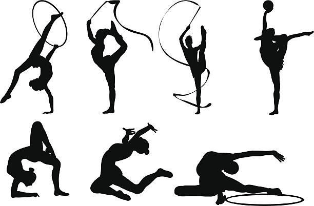 illustrations, cliparts, dessins animés et icônes de position modulable - gymnastique au sol