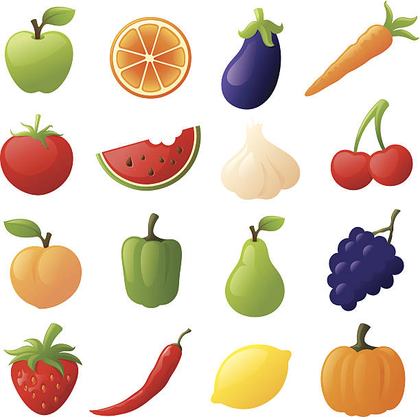 果物と野菜 - peach fruit portion orange点のイラスト素材／クリップアート素材／マンガ素材／アイコン素材