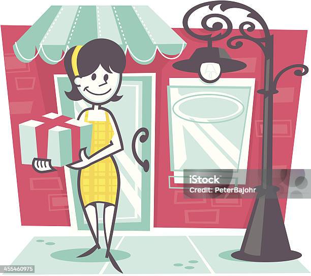 Woman Shopping Stock Illustration - Download Image Now - Gift Shop, Store, Tiffany's - Manhattan