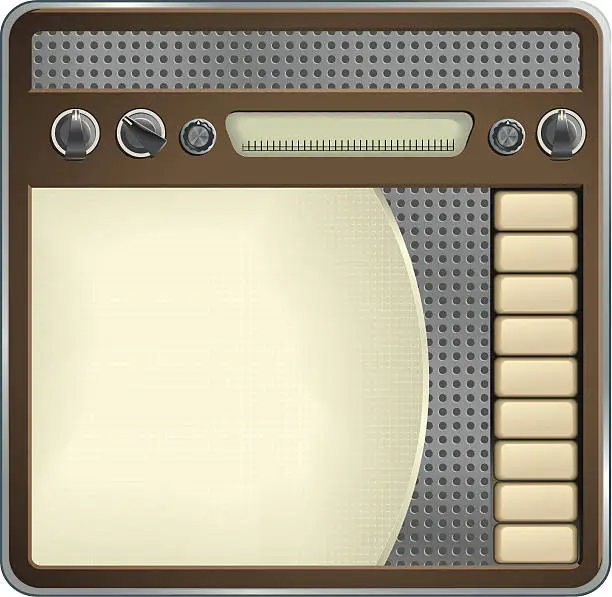 Vector illustration of Old Radio