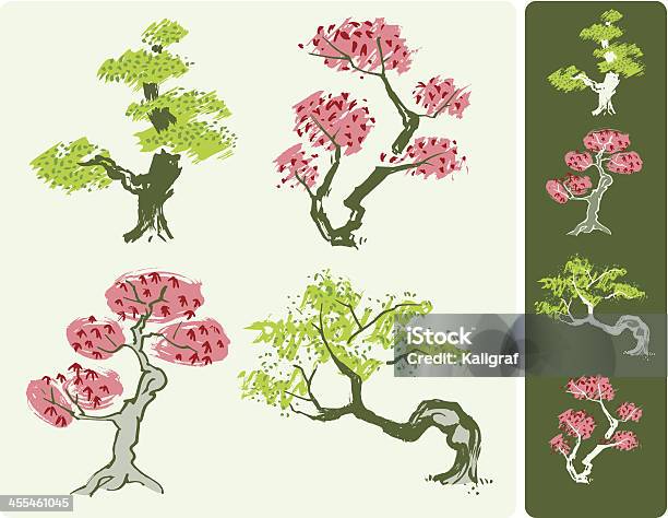 Arbres Vecteurs libres de droits et plus d'images vectorielles de Chêne - Chêne, Sycomore, Érable du Japon