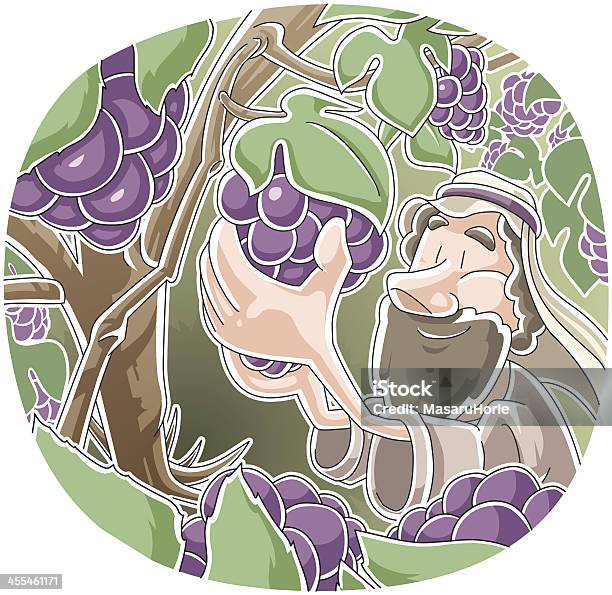 Parable Of The Vine And Branches Stock Illustration - Download Image Now - Vineyard, Allegory Painting, Grape