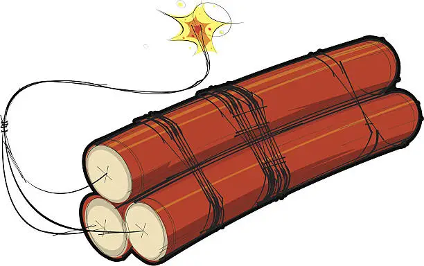 Vector illustration of Dynamite