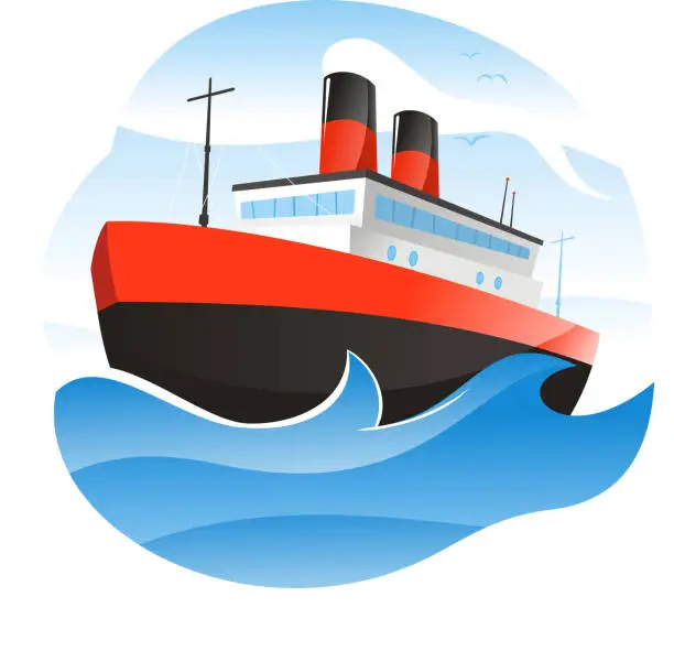 Vector illustration of Ship