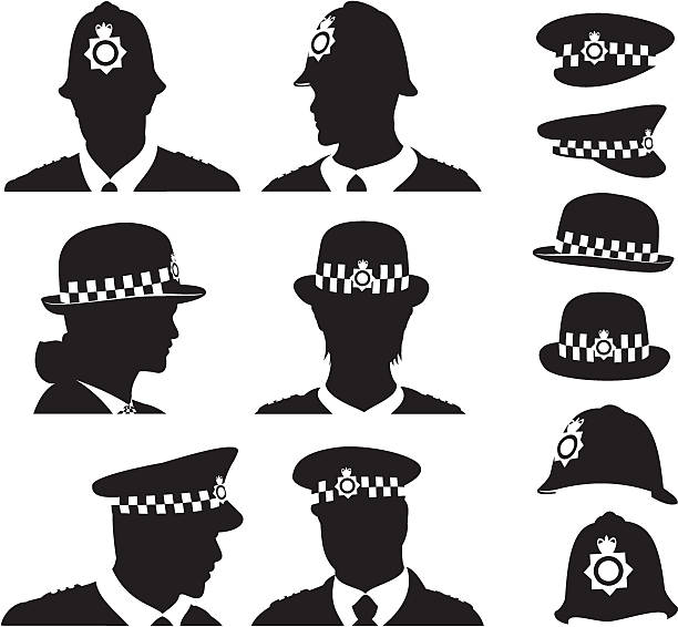 ilustraciones, imágenes clip art, dibujos animados e iconos de stock de policía británica - policía