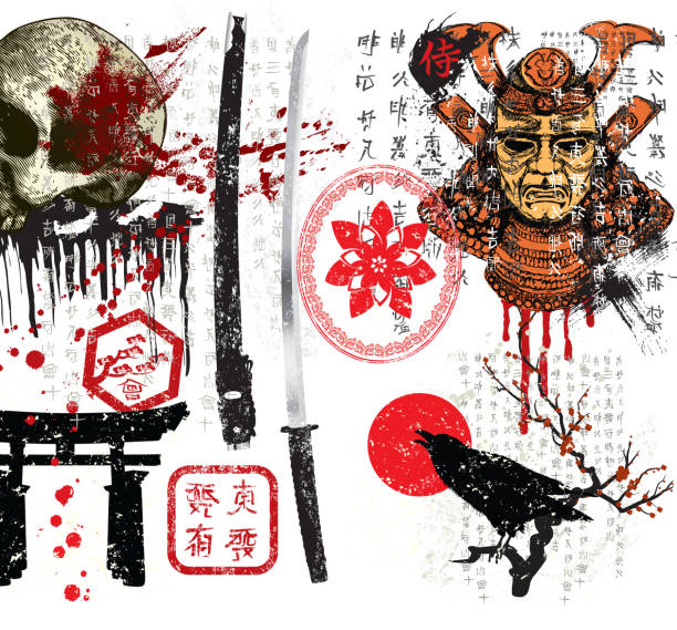 日本のデザイン要素 - animal skull illustrations点のイラスト素材／クリップアート素材／マンガ素材／アイコン素材