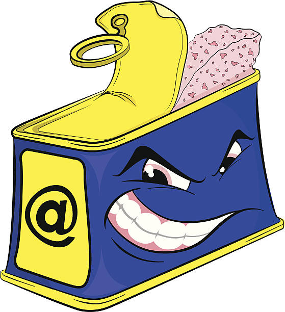 Spam Cartoon Fully editable. Pack includes .ai (cs4), .eps (ai8 compatible) and .jpeg spam meat stock illustrations
