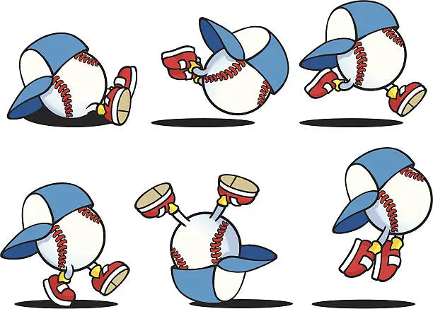 Vector illustration of Baseball Guy