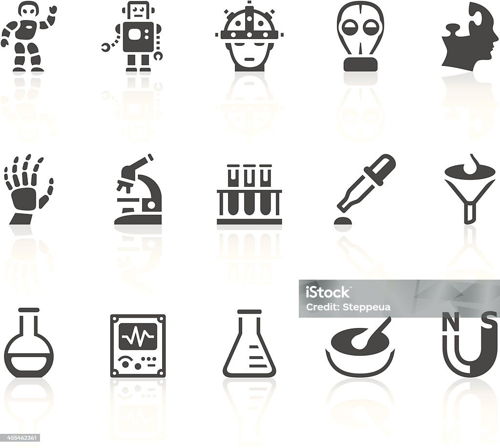 Wissenschaft Symbole - Lizenzfrei Icon Vektorgrafik