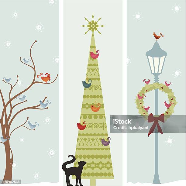 Fresh Air Winter Bird Banners Stock Illustration - Download Image Now - Snow, Street Light, Animal