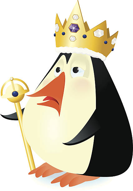 ilustrações de stock, clip art, desenhos animados e ícones de pinguim-de-schlegel - penguin animal white background king penguin