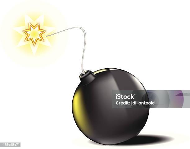 Bomb Stock Illustration - Download Image Now - Ammunition, Black Color, Bomb