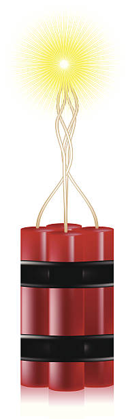 Red Dynamite Firework 190+ Pyrotechnics Firework Display Dynamite Igniting Stock Photos ...