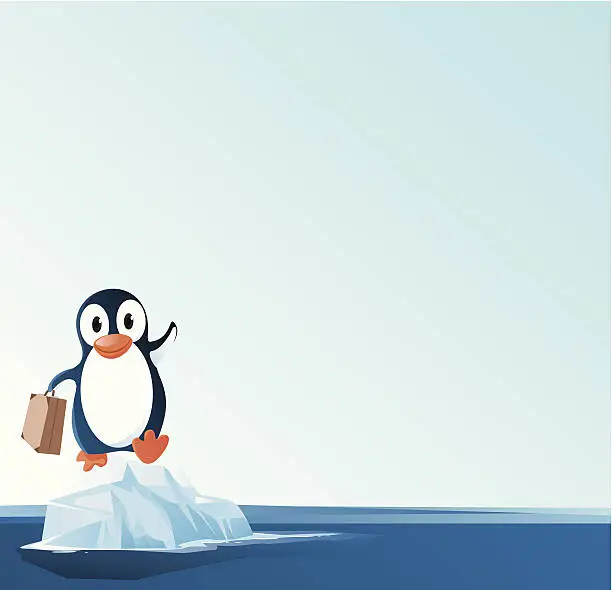 Vector illustration of penguin