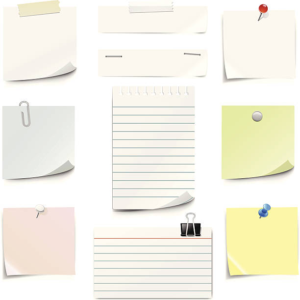 Paper Notes http://www.cumulocreative.com/istock/File Types.jpg pinning stock illustrations