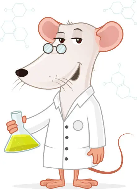 Vector illustration of Lab Rat